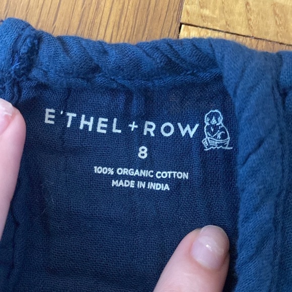 Ethel + Row Girls Blue T-Shirt Size 8 - Picture 4 of 7